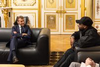 President Macron and Davido