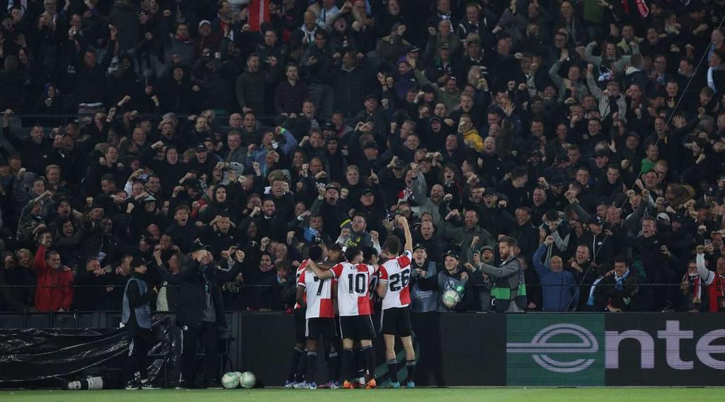Feyenoord celebrate their goal