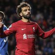 Mohamed Salah celebrates hattrick against Rangers
