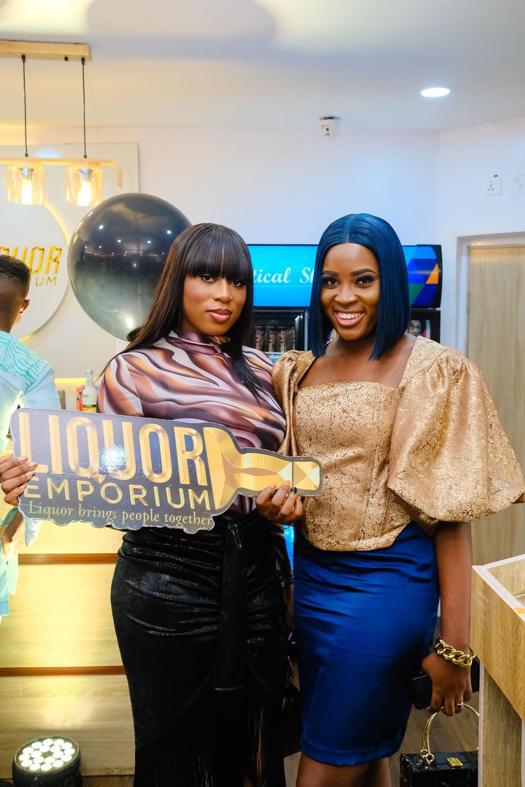 Cocktails, premium drinks, vibes and happy faces at the grand opening of the ultra premium liquor store, liquor emporium