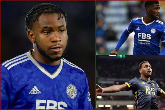 Super Eagles trio of Ademola Lookman, Kelechi Iheanacho and Cyriel Dessers.