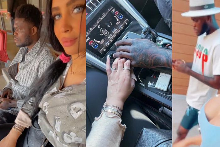 Thomas Partey and alleged new girlfriend