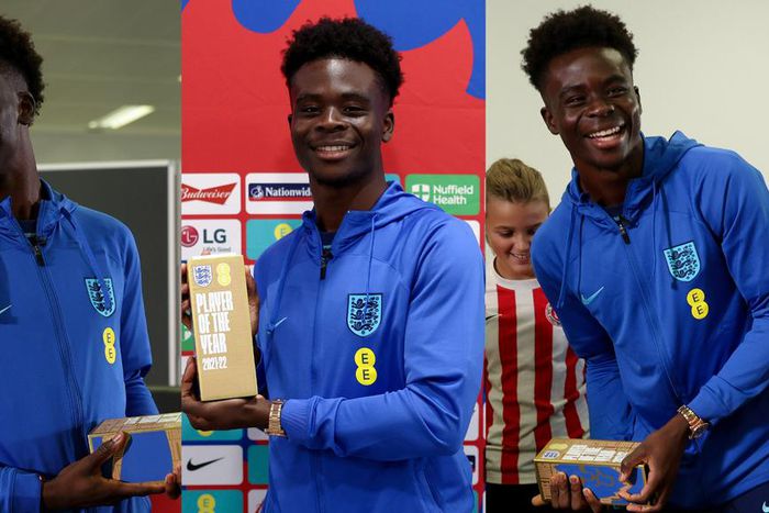 Bukayo Saka scoops England Men’s Player of the Year award