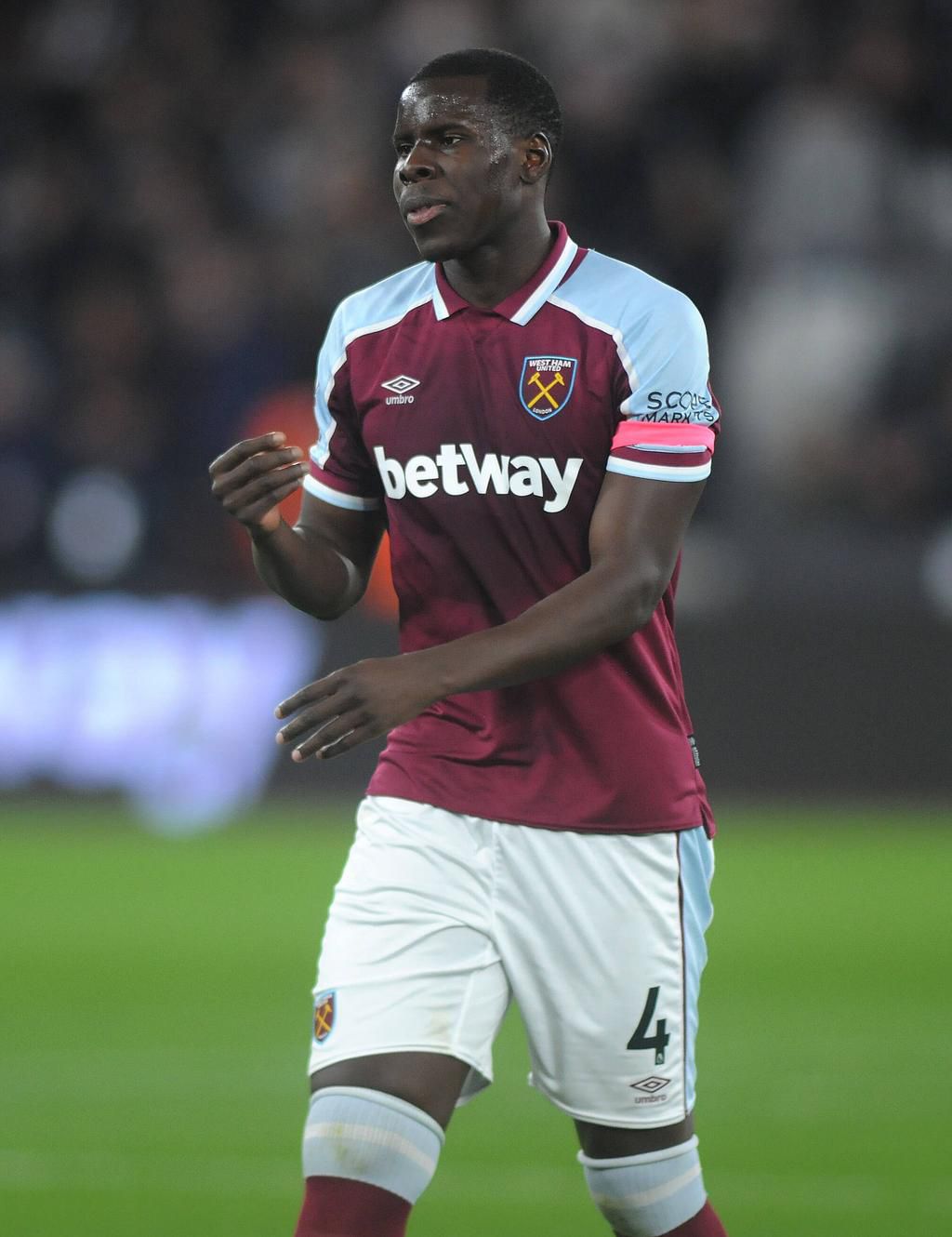Kurt Zouma featured for West Ham in their 1-0 win against Watford the London Stadium on Tuesday night
