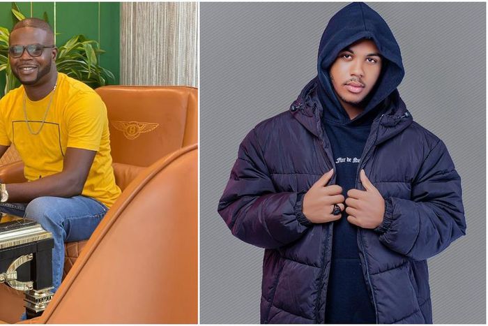 Nigerian singer JJC Skillz and his son Benito [Instagram/JJCSkillz] [Instagram/BenitoBello]