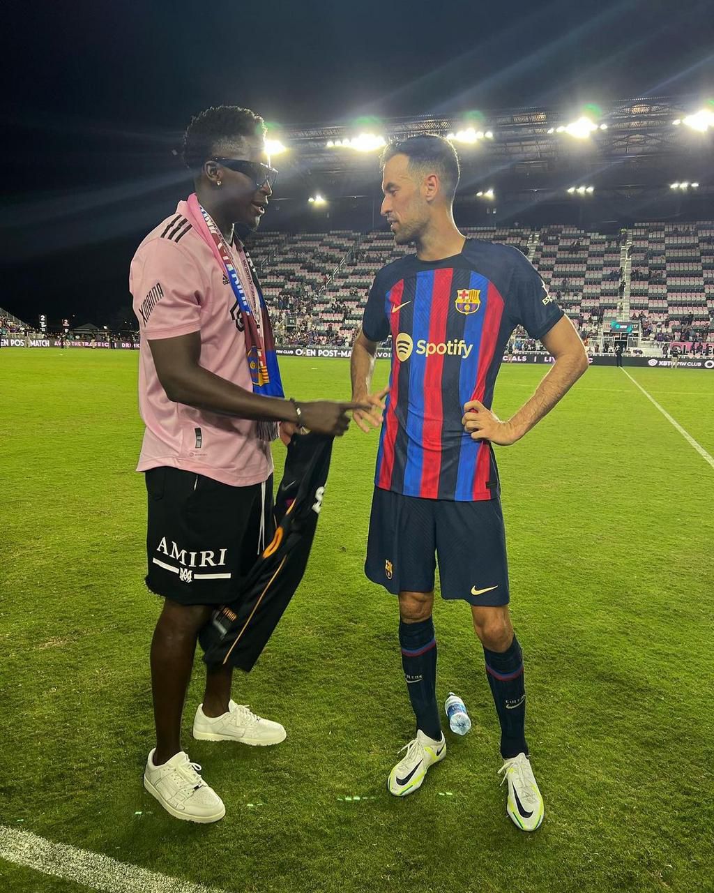 Victor Oladipo teams up with Barcelona stars in Miami [Photos]
