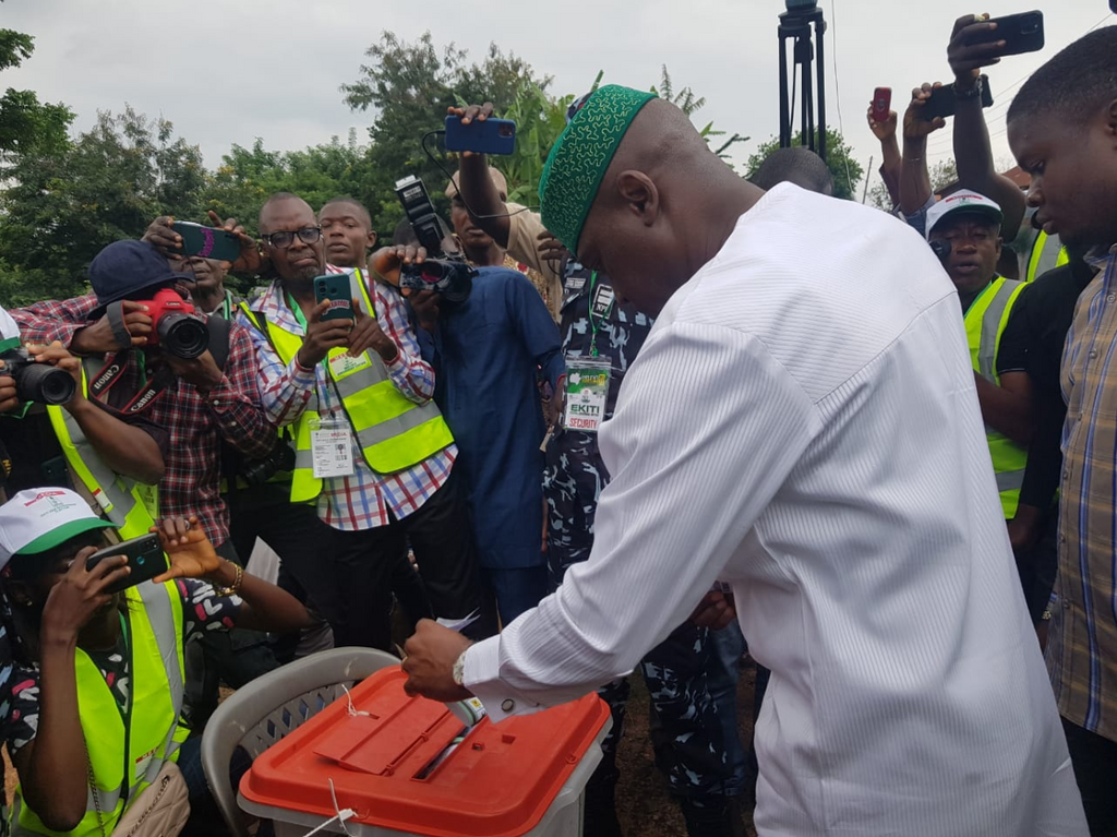 APC governorship candidate in Ekiti, Biodun Oyebanji. [Twitter:DailyTrust]