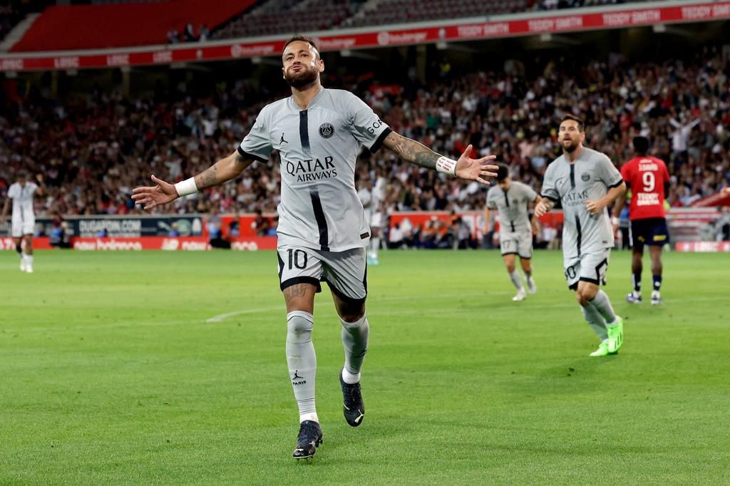 Neymar scored two and assisted three of the seven goals for PSG.