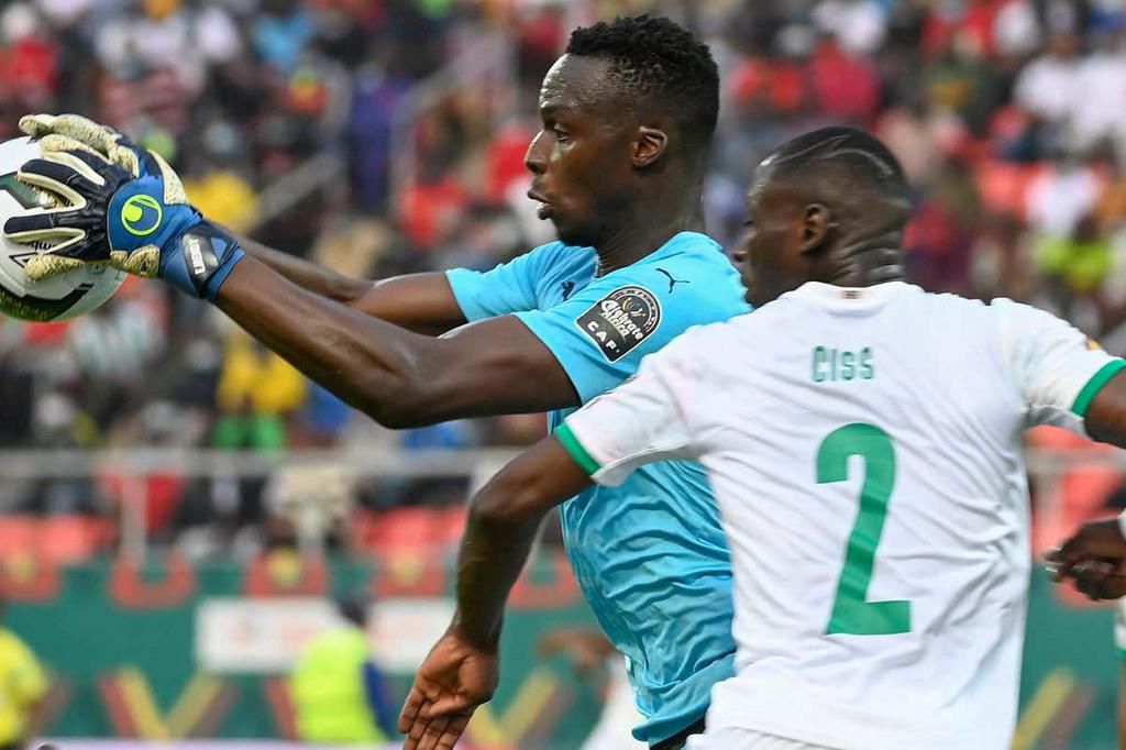 Edouard Mendy conceded his first goal of the tournament against Equatorial Guinea