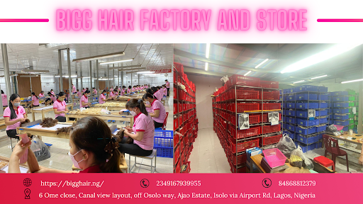 BIGGHAIR - The very first Vietnamese hair extensions office and store in Lagos, Nigeria