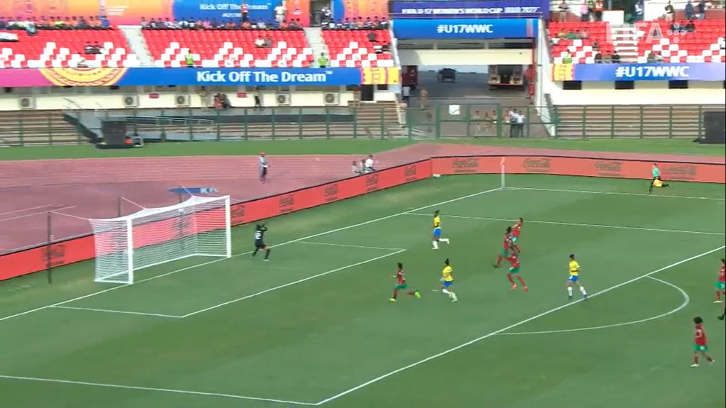 Jhonson scored an unstoppable goal to beat Morocco in the U17WWC.