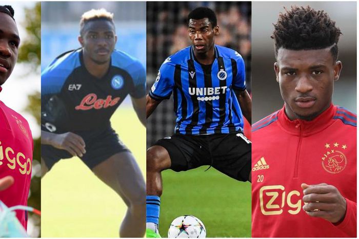 Calvin Bassey, Victor Osimhen, Raphael Onyedika and Mohammed Kudus [From L-R].