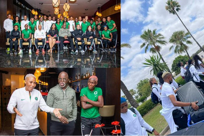 Super Falcons touch down in Casablanca for 2022 WAFCON