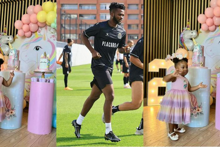 Chidozie Awaziem celebrates as daughter turns 2
