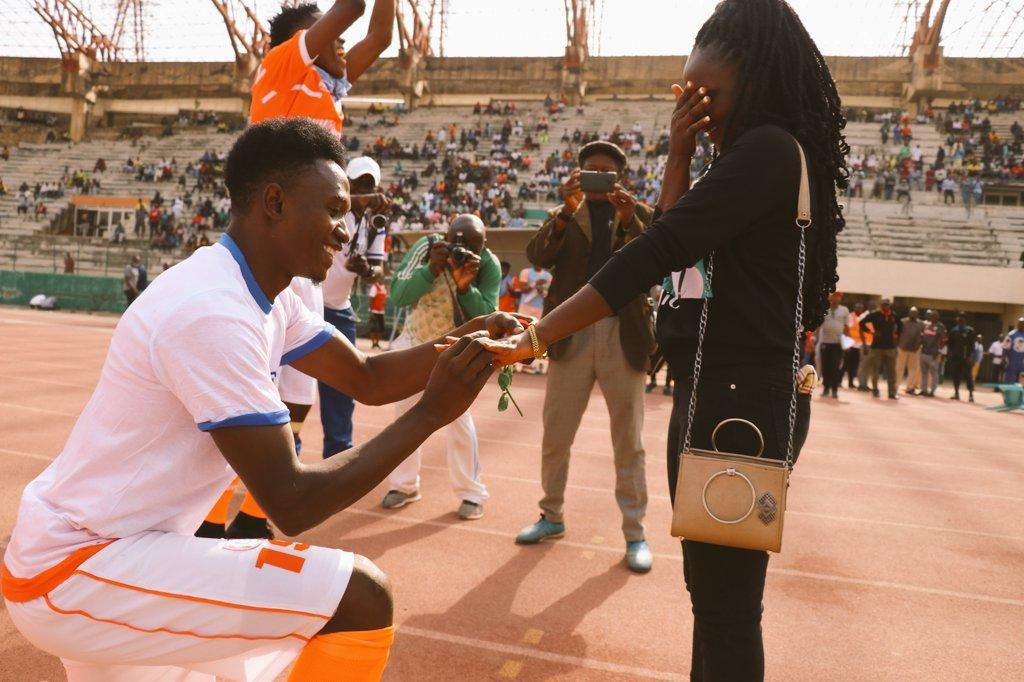 Seth Mayi proposes to his girlfriend, Blessing Karimu