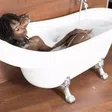 Lady bathing