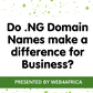 Do NG Domain Names make a difference for Business
