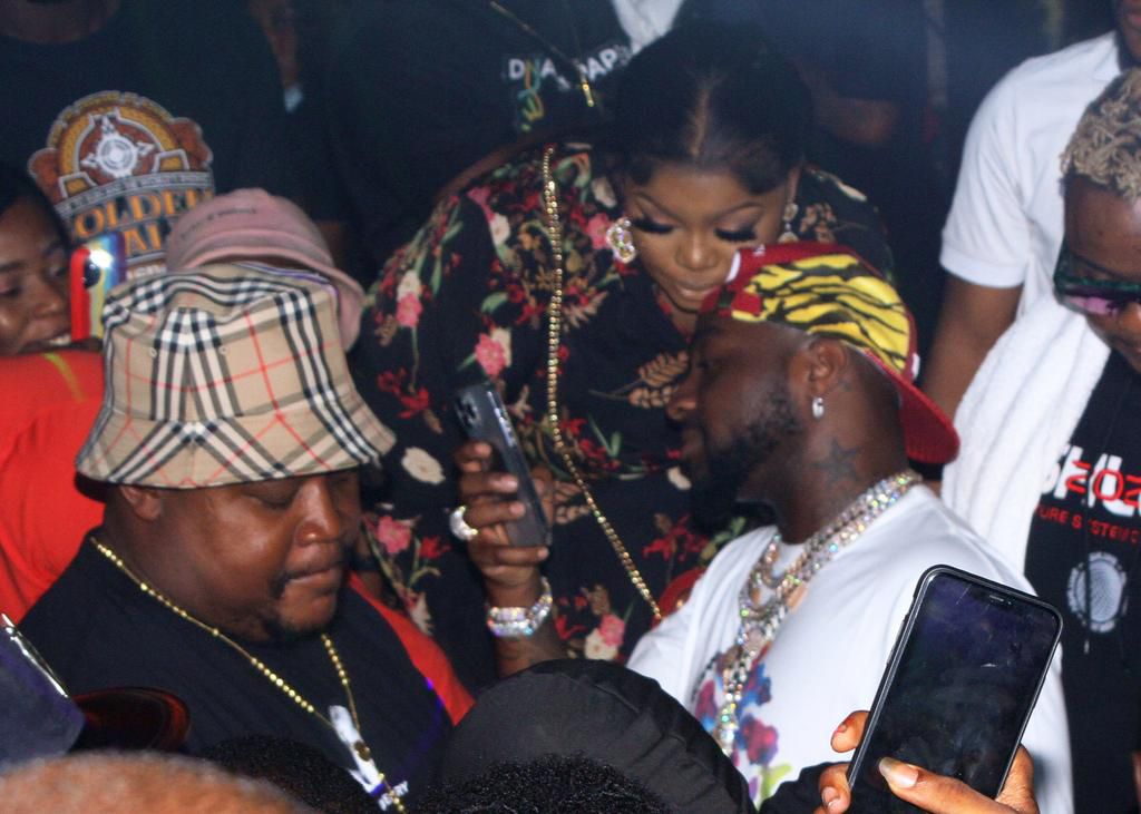 Davido & other stars thrill customers at Lush Club