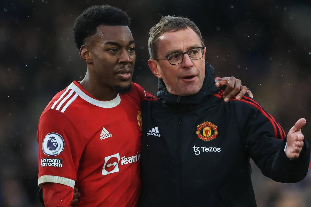 Elanga scored in United's 4-2 victory over Leeds in the premier League