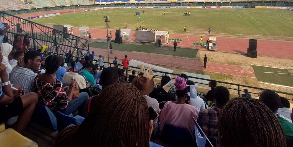 Fans at the Sporting Lagos game