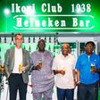 L-R: Sade Morgan, Corporate Affairs Director, Nigerian Breweries PLC; Hans Essaadi, Managing Director/CEO, Nigerian Breweries PLC; Ademola Mumuney, Chairman, Ikoyi Club 1938; Yanju Scott, Trustee, Ikoyi Club 1938, and Chief Dr. Kolawole B. Jamodu (CFR)...