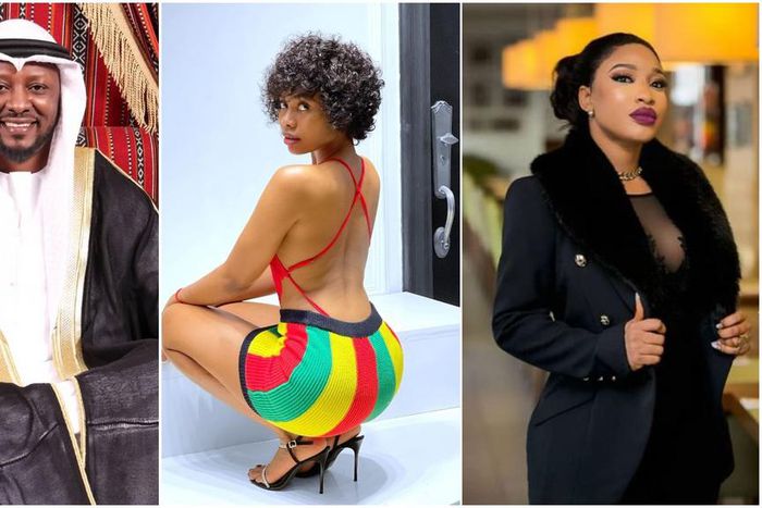 Prince Kpokpogri, Janemena and Tonto Dikeh [Instagram/Kpokpogri] [Instagram/Janemena] [Instagram/TontoDikeh]