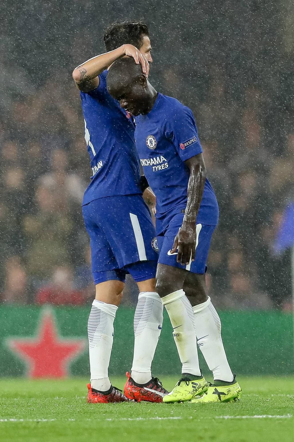 N'golo Kante and Cesc Fabregas were teammates at Chelsea