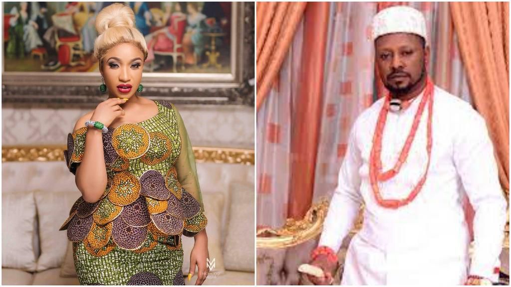 Tonto Dikeh and her boo Comrade Prince Kpokpogri [Instagram/TontoDikeh] [DailyTimes]