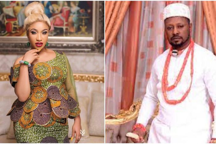 Tonto Dikeh and her boo Comrade Prince Kpokpogri [Instagram/TontoDikeh] [DailyTimes]