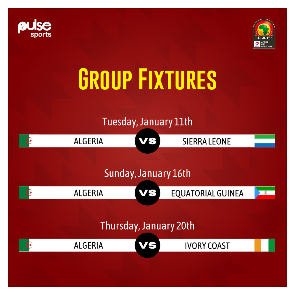 Algeria Group fixture