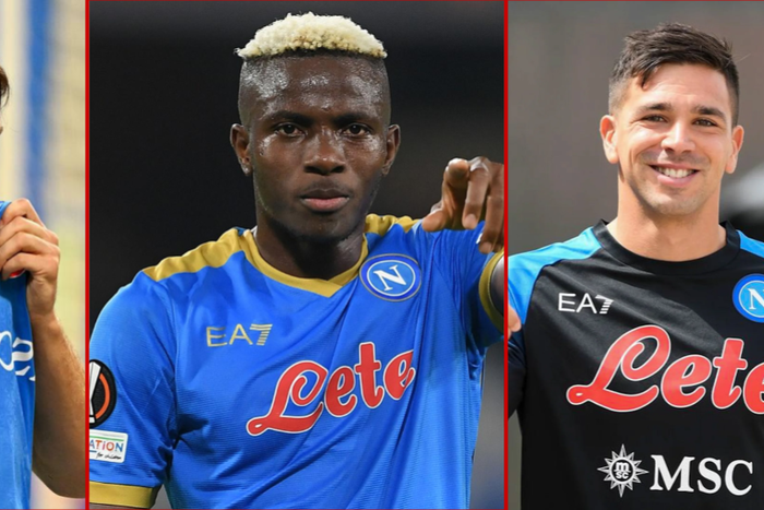 Victor Osimhen Khvicha Kvaratskhelia Giovanni Simeone