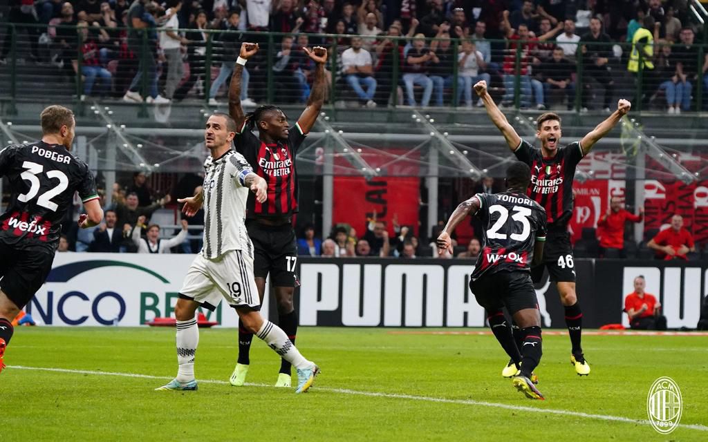 Fikayo Tomori opened the scoring for AC Milan against Juventus in Serie A