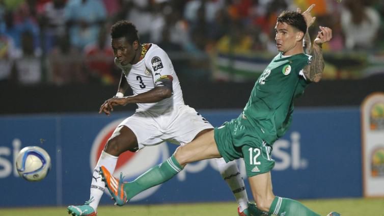 Asamoah Gyan's goal against Algeria was from a tight corner