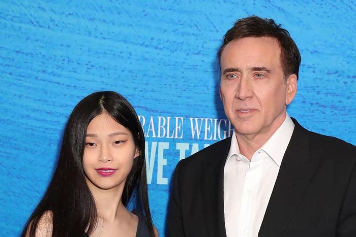 Riko Shibata and Nicolas Cage