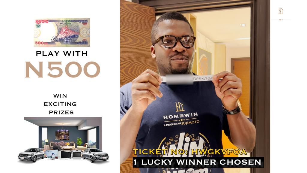 22-year-old LASU student wins N12m in Sujimoto's homewin salary for life