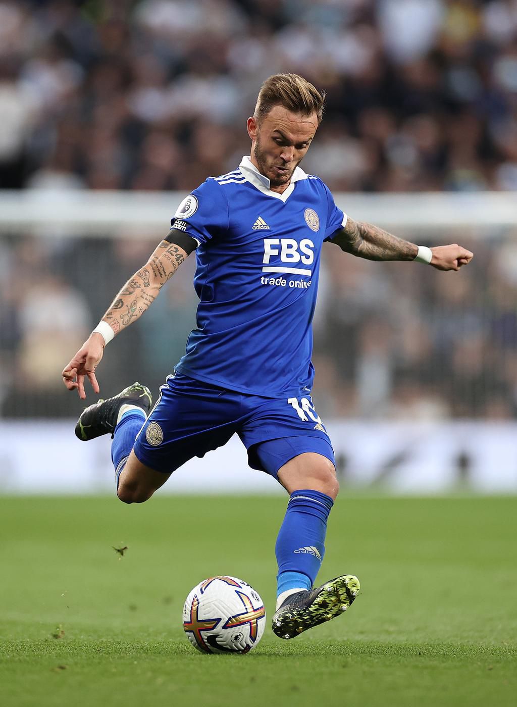 James Maddison opened the scoring for Leicester in the first half against Nottingham Forest
