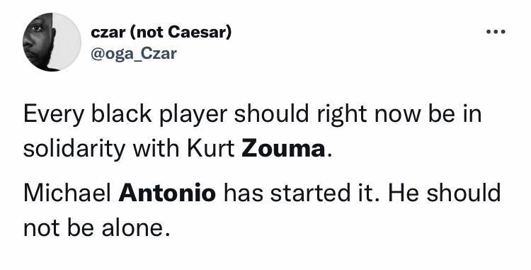 Nigerians continue to support Antonio's comments on the incident