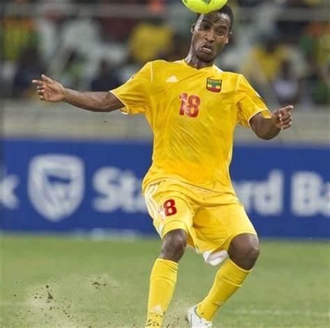 Shimelis Bekele in action for Ethiopia