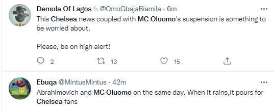 Roman Abramovich's assets frozen and MC Olumo's suspension have Nigerians worried