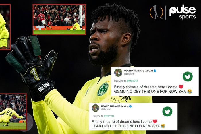 Francis Uzoho was psyched up for his first trip to Old Trafford.