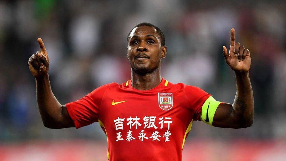 Odion Ighalo in Yatai's colours