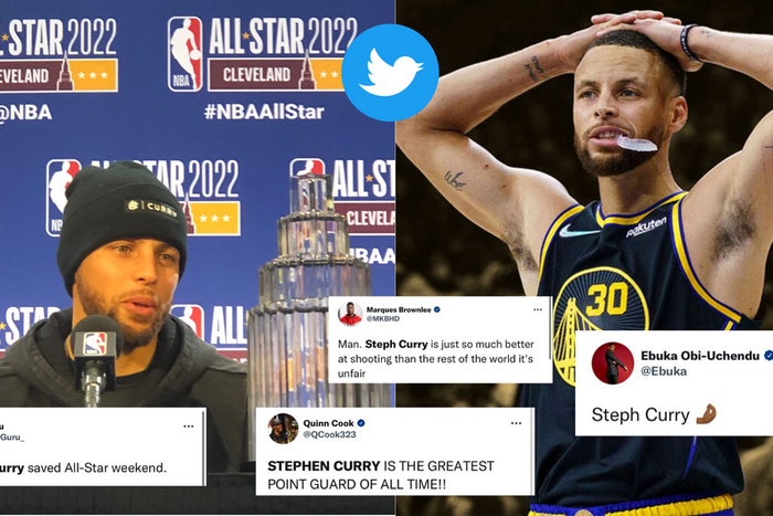 Fans have reacted to Steph Curry's unbelievable performance at the NBA All Star Weekend on Sunday