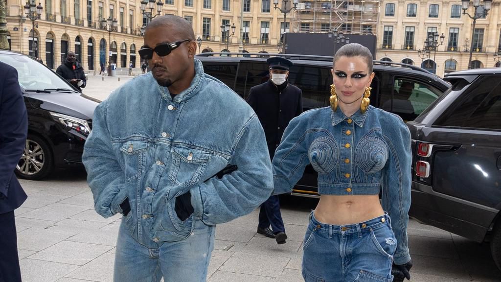 kanye and Julia Fox