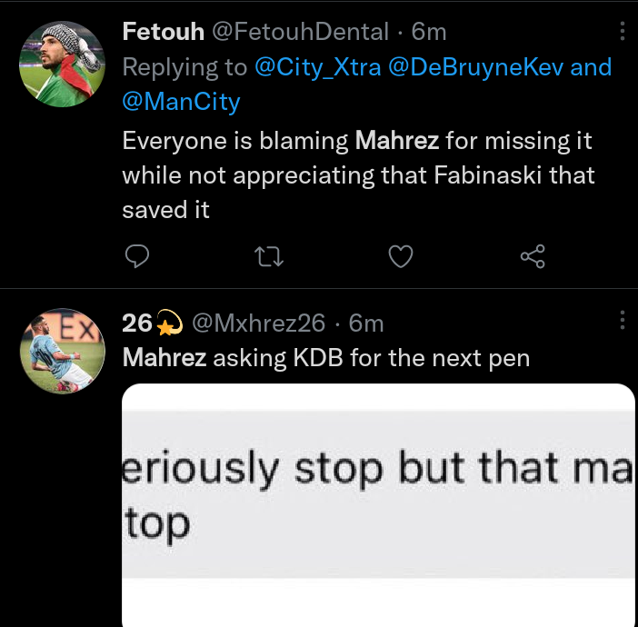 Reactions as Mahrez misses penalty for Manchester City against West Ham