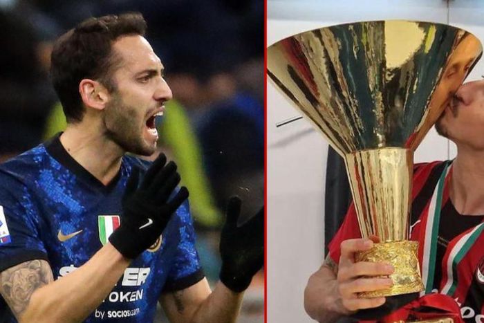 Hakan Calhanoglu got into a heated war of words with Zlatan Ibrahimovic