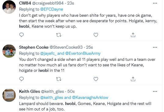 Reactions about Iwobi after Everton's loss to Southampton