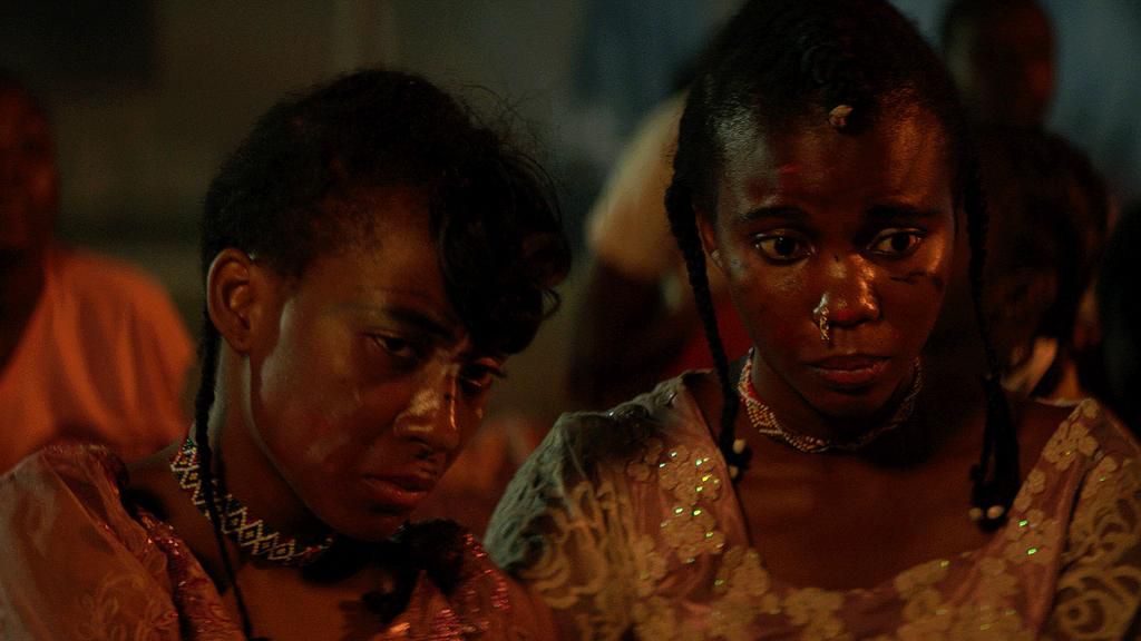 Maryam Booth &  Anthonieta Kalunta, in 'The Milkmaid'