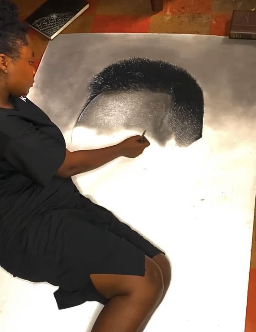 Lionel Messi charcoal fan art