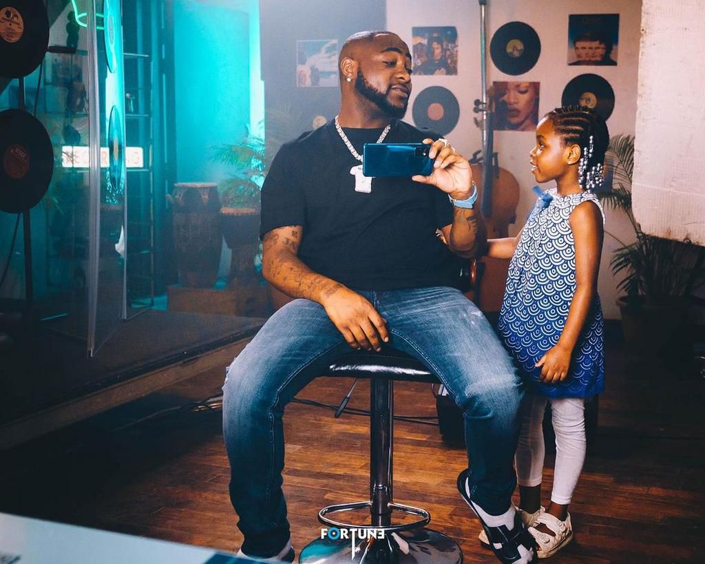 Davido and his daughter Imade Adeleke [Instagram/Davido]