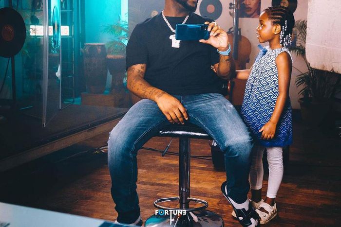 Davido and his daughter Imade Adeleke [Instagram/Davido]